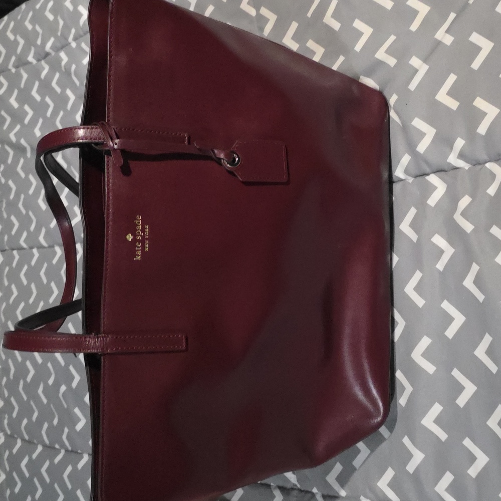Kate Spade Deep Burgundy Janie Leather Tote